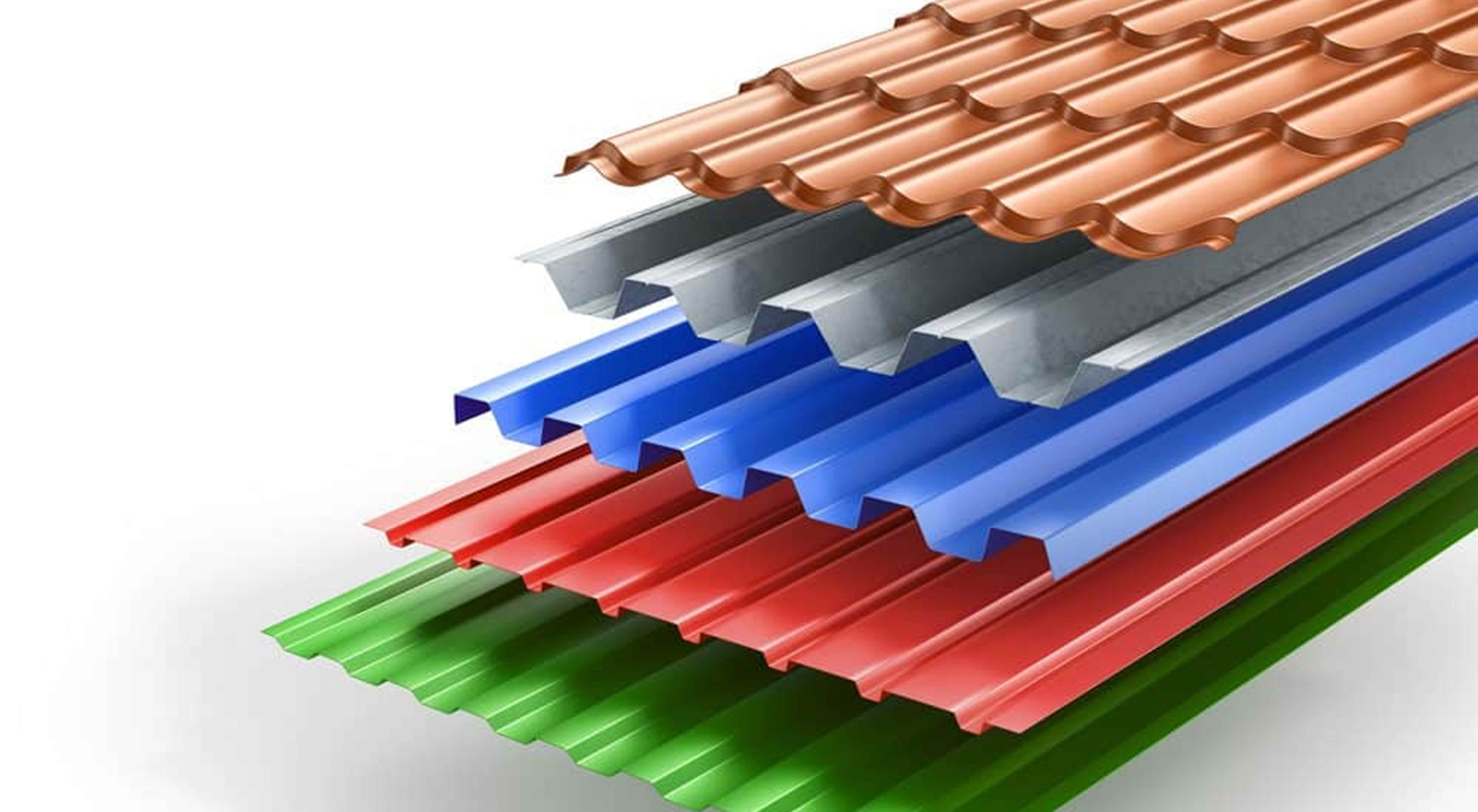 Colorful metal roofing sheets